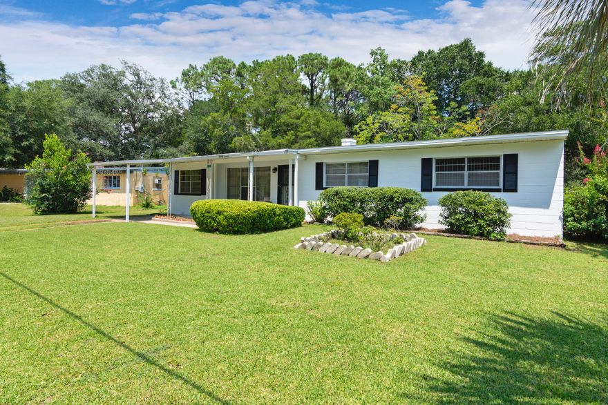 HIGHLY MOTIVATED SELLER! This home is conveniently located a few minutes off of Eglin Pkwy, just minutes away from all major shopping, entertainment destinations, schools and both Air Force Bases. This home is tucked away in the quiet subdivision of Park Place, apart from the major roads and offers a low traffic area. This 3/1 concrete block home, in excellent condition, will make a great primary home or investment property. Carpet is located throughout the living area and family room  laminate flooring in the hallway and throughout each bedroom. The roof is seven years old, and the home sits on a spacious 1/4 acre lot with enough room to add an in-ground pool and host events. There is also a screened-in patio with an extended slab that offers an outdoor cement table and sitting area.