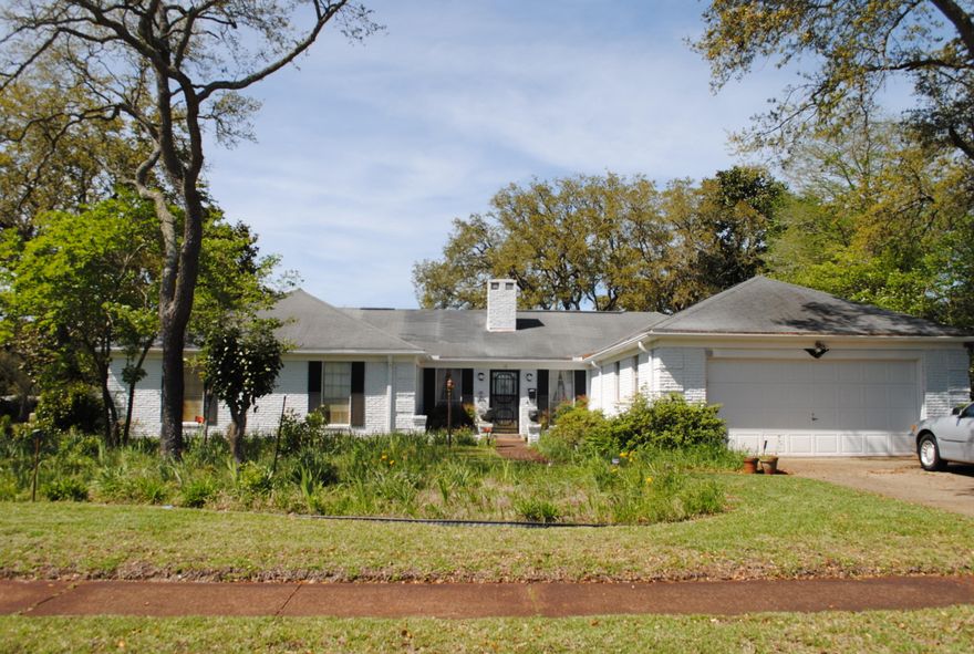 This is a lovely and stately home waiting on the buyer that loves to refurbish a home that will be a diamond when complete. Lotsa wallpaper(dated) flooring in bedroom areas & LR & DR needs replacing. Beautiful Parquet in Kitchen, Fla. Room, Family Room & Foyer. The floor plan is family oriented with great living areas. The kitchen has potential to make larger if desired and updating will be an adventure to enjoy every day. The seller has an exceptional garden. Will need some work, but the plantings in the yard are exceptional. The location of the home is very low traffic so again is great for the growing family.