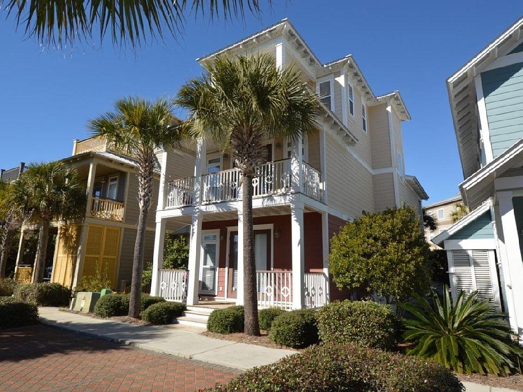 Imagine sitting on the deck of your beach home looking out at the beautiful Gulf of Mexico. This great home in Seacrest Beach is situated on a premier cobblestone street across the street from the Lagoon and close to the beach and Peddler's Pavilion. This Charleston Classic offers 4 bedrooms, 4 full baths, spacious kitchen with breakfast bar, hardwood floors, brick driveway and an open living and dining area. Interior features include: stainless appliances, granite throughout the kitchen, two master suites, first floor guest bedroom, private balcony's for each bedroom, wet bar, and third floor sun decks. The third level of this home is an owners retreat complete with a bedroom, expansive bathroom, & a private covered balcony with views of the gulf of Mexico.