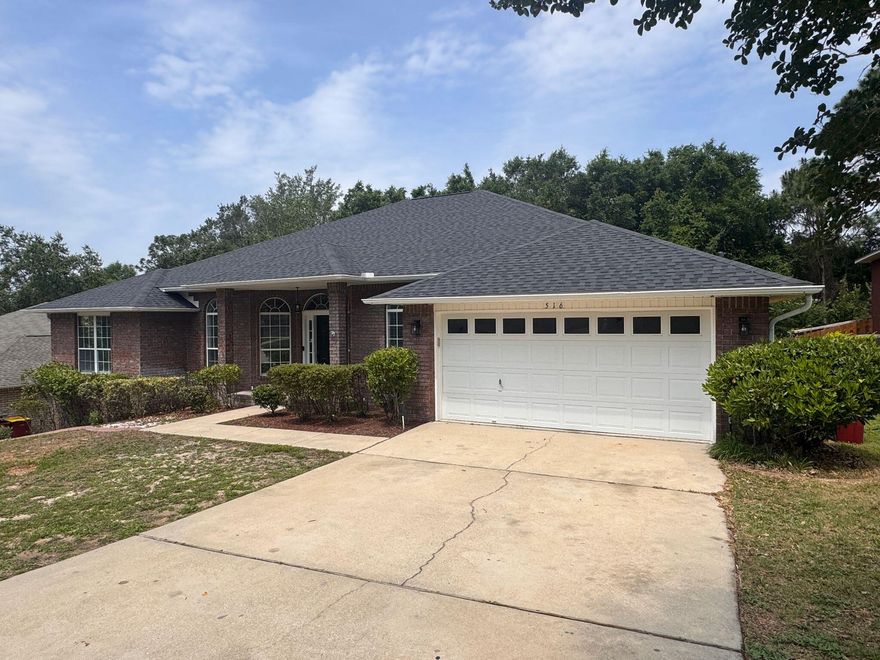 ***Move-In Special - $500.00 off the first month's rent***Welcome to this beautifully remodeled 4-bedroom, 3-bathroom home nestled in the highly desirable Fox Valley community of South Crestview. From its inviting curb appeal to the stylishly updated interiors, this home offers a perfect blend of comfort and modern living.The spacious living room boasts vaulted ceilings, a sleek new ceiling fan, and a cozy fireplace,  ideal for relaxing evenings or entertaining guests. Luxury vinyl plank flooring flows throughout the main living areas, adding both warmth and elegance. French doors from the expansive Florida room (second living area) open to a large back deck overlooking a privacy-fenced yard, featuring well-maintained landscaping that enhances the outdoor ambiance, perfect for gatherings, grilling, or unwinding under the stars.

The fully remodeled kitchen features sleek countertops, ample cabinetry, and a formal dining area that creates the perfect space for meals and entertaining.

All three bathrooms have been completely remodeled, showcasing modern fixtures and finishes for a fresh, updated look. The generous primary suite impresses with tray ceilings, two walk-in closets, and a luxurious en suite bathroom complete with a tiled walk-in shower, separate soaking tub, and double vanity. One guest bedroom offers convenient access to a Jack-and-Jill full bath adjoining the Florida room, while the remaining two bedrooms share an additional fully remodeled guest bathroom. Bright natural light fills every room, enhancing the welcoming atmosphere.

Fox Valley is a sought-after neighborhood that offers a community playground and is conveniently located near schools, shopping, dining, Duke Field, Eglin AFB, and other local attractions.

Additional amenities include a 2-car garage, modern updates throughout, and a refreshed, move-in-ready feel.

Pets considered with prior approval and a non-refundable pet fee. Smoking and vaping are not permitted on the premises.