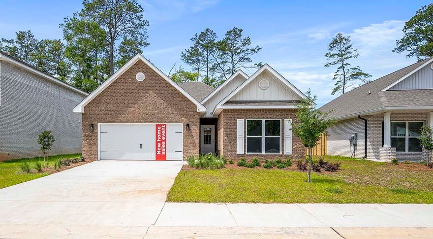 The Kennedy plan is a 1 story home featuring 4 bedrooms, 3 bathrooms and EVP flooring throughout. The Kennedy offers an open living area and a beautiful kitchen with quartz countertops and Ivory Shaker Cabinetry. The primary bedroom is spacious and the en-suite features a modern tiled shower, bathtub and large closet. Pictures, photographs, floor plans, elevations, features, colors and sizes are approximate for illustration purposes only and will vary from the homes as built. Home and community information including pricing, included features, terms, availability and amenities are subject to change and prior sale at any time without notice or obligation.