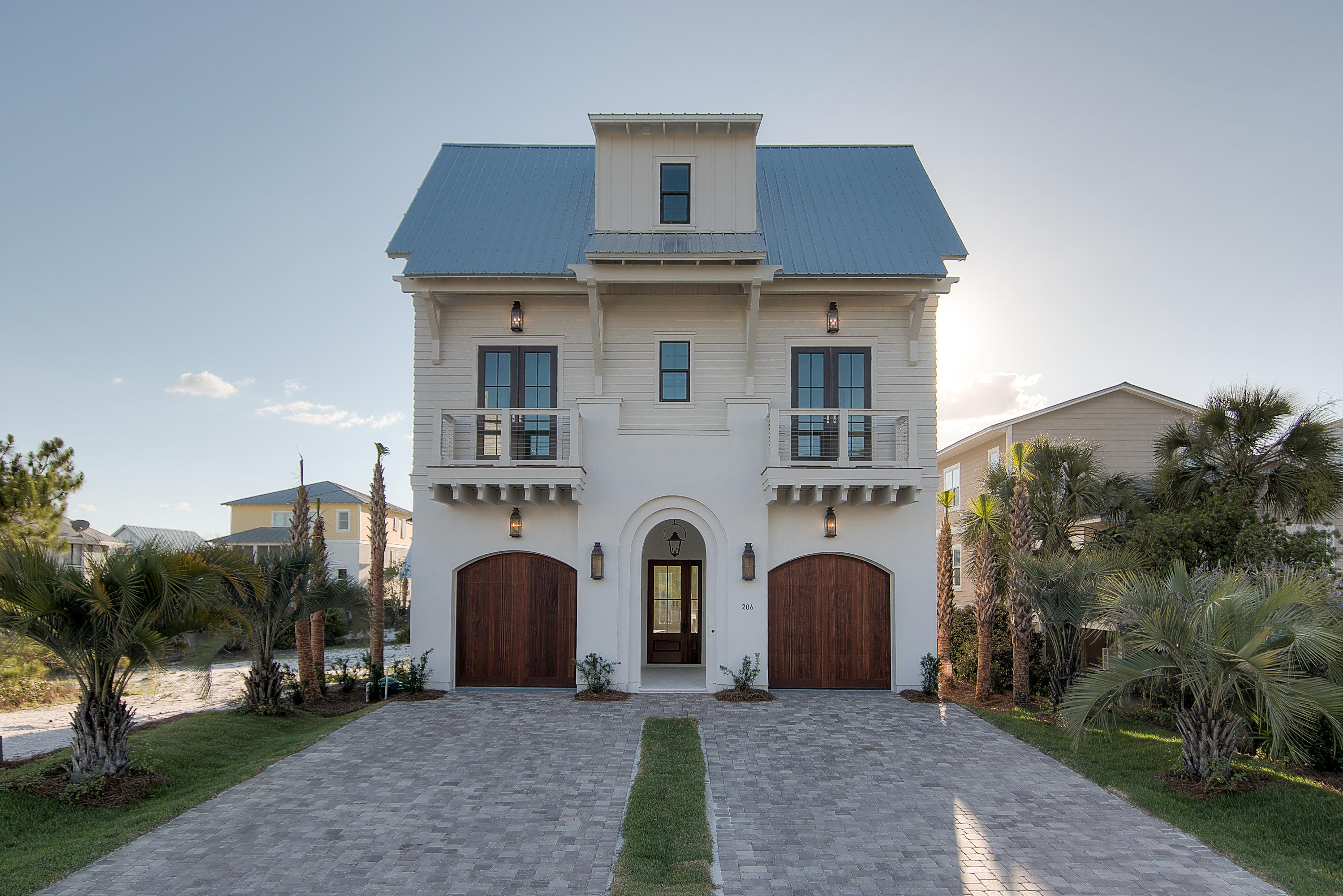 Spectacular new home in Grayton Beach to be completed in late April 2017. Home offers 7 bedrooms with 2 of them being master suites. Home has very large decks that allows the family and lots of friends to enjoy great sunsets and fantastic Gulf views. Huge open living area with 12 ft ceilings and peacock Stone flooring overlooks large pool with plenty of deck for relaxing. Fencing is Ipe wood . Home is equipped with an elevator, tankless hot water systems, gas stove, fireplace, 2 car Garage and countless other extras.Quality construction and design is apparent everywhere you look in this home.