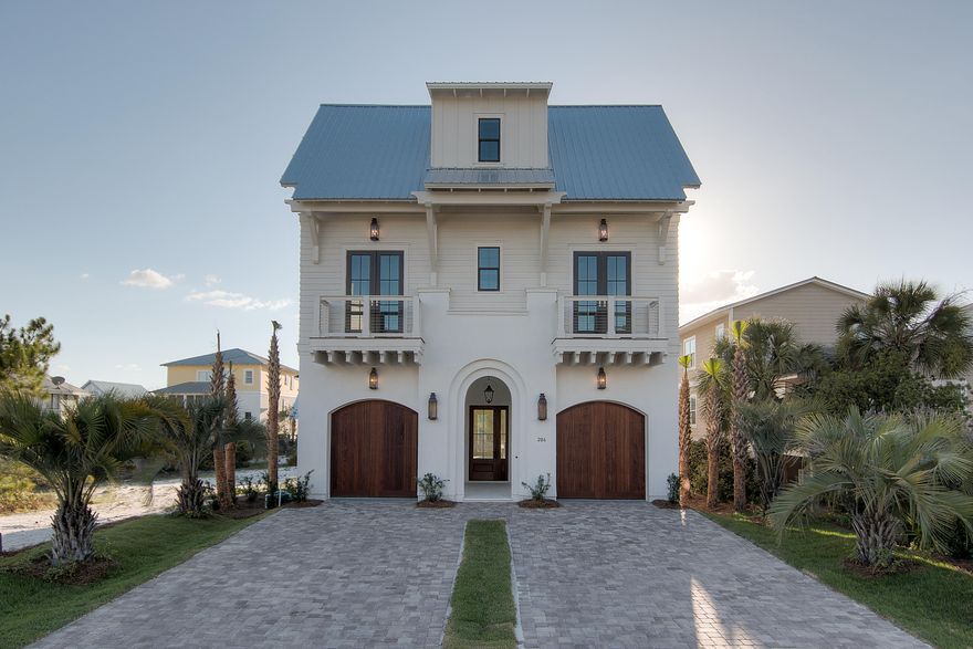 Spectacular new home in Grayton Beach to be completed in late April 2017. Home offers 7 bedrooms with 2 of them being master suites. Home has very large decks that allows the family and lots of friends to enjoy great sunsets and fantastic Gulf views. Huge open living area with 12 ft ceilings and peacock Stone flooring overlooks large pool with plenty of deck for relaxing. Fencing is Ipe wood . Home is equipped with an elevator, tankless hot water systems, gas stove, fireplace, 2 car Garage and countless other extras.Quality construction and design is apparent everywhere you look in this home.