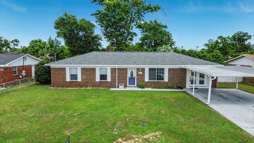 CURRENTLY UNDER CONTRACT, SELLER WILL CONSIDER BACKUP OFFERS 100% Financing Available! Welcome to 1507 Virginia Avenue, a well maintained brick home in the heart of Lynn Haven. Combining comfort, convenience, and potential, this property is perfect for anyone seeking a move in ready home with room for personalization. Key features include a recently replaced roof, new AC unit, and upgraded windows, ensuring peace of mind for years to come. The screened-in back porch offers a perfect spot for relaxing, while the spacious fenced backyard, complete with a recently installed fence, provides privacy and plenty of room for outdoor activities. A detached shed adds extra storage space for tools and equipment. This home is in close proximity to all that Lynn Haven has to offer. It's located just over a mile from the boat ramp, 0.75 miles to Cain Griffin Park, just over 2 miles to the Lynn Haven Sports Complex, a quarter mile to the Rails to Trails trailhead, half a mile to Mowat Middle School, and within a mile of Publix, Aldi, Walmart, Winn-Dixie, and so much more! Additional highlights include blown-in insulation, a home security system, and a working well pump. The flower bed to the left of the front door will be cleaned out before closing, ensuring a fresh start for the new owner. This home is move-in ready, though it offers an opportunity for cosmetic updates to suit your personal style. Don't miss the chance to make this property your own schedule a showing today to see all that 1507 Virginia Avenue has to offer!