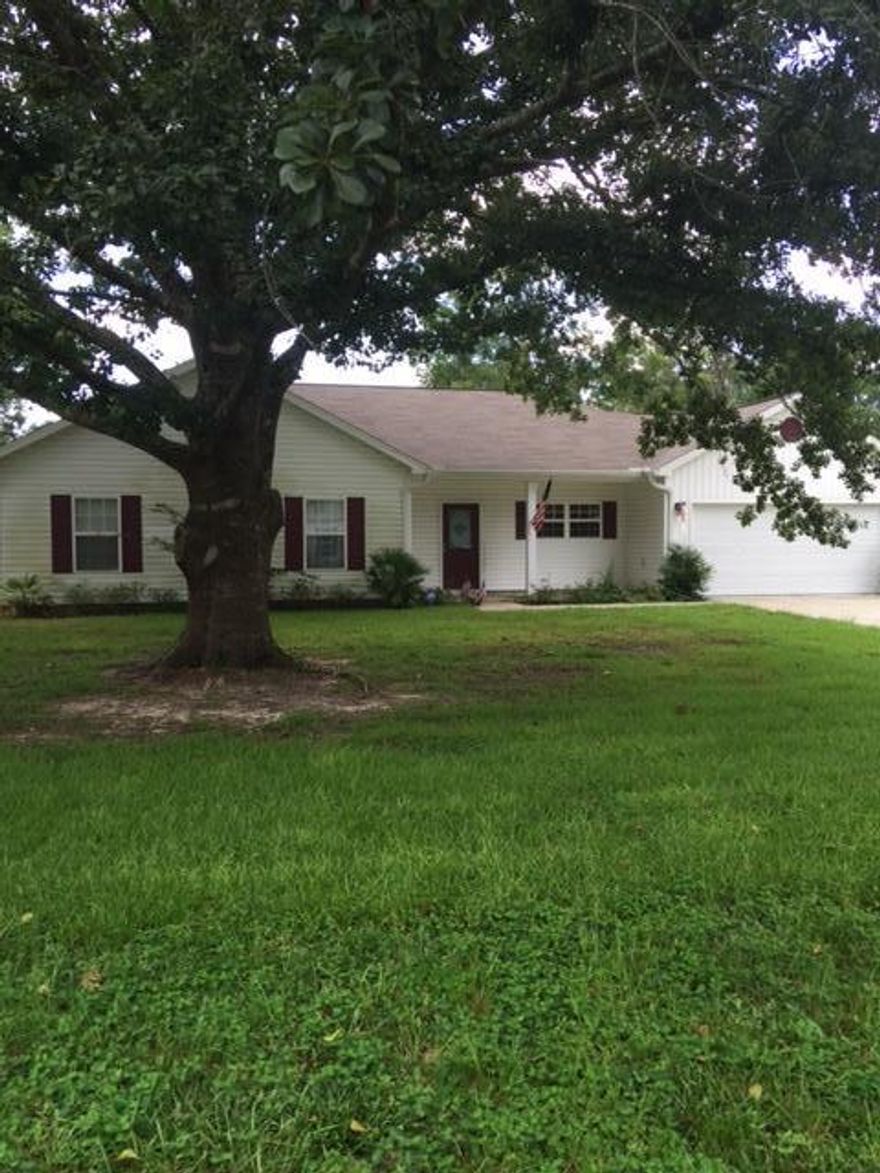 Nice home with a convenient location in Crestview! Home has a lot of offer, including 1,424 square feet of living space, three bedrooms, and two full bathrooms. Kitchen boasts beautiful cabinetry, a pantry for convenient storage, and stainless steel appliances. Home sits on a large lot, has privacy fencing, and an open patio in the backyard... great for grilling! Located in south Crestview, which makes for an easy commute to both Duke Field and Eglin AFB.