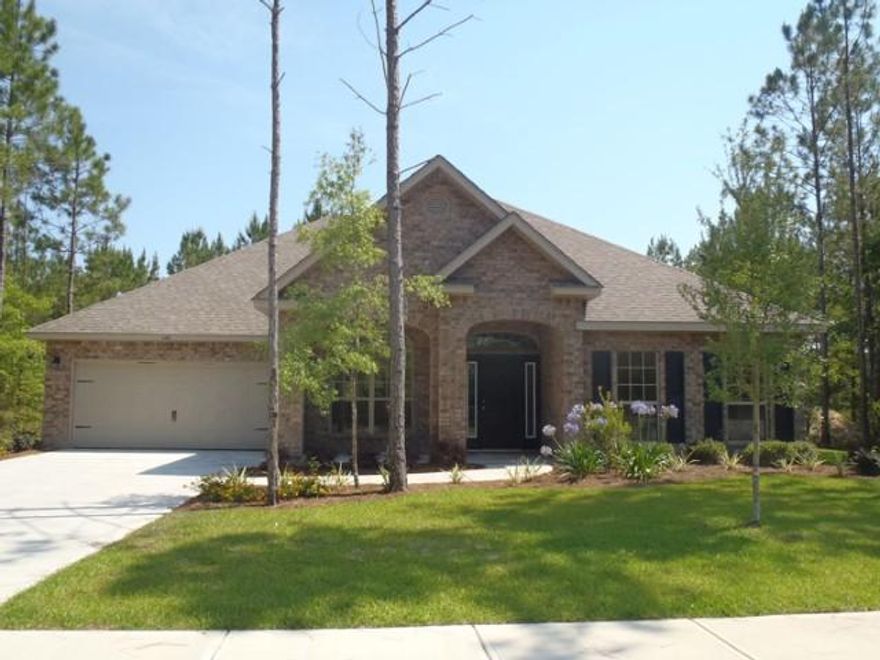 JUST RELEASED PEACH CREEK PHASE 3! Do not miss out on the spacious McKenzie plan! You will not find a better new home value in Santa Rosa Beach than this. This beautiful 5 bedroom, 1 story home backs up to preservation and is not to be missed! NEW floor plan to community that features open family room to kitchen with beautiful island great for entertaining. The McKenzie features Grand entry, Formal dining room with beautiful Archways, large study, and spacious covered porch overlooking a premium home site with wooded preservation for added privacy. Master suite features Garden tub and shower,spacious walk-in closet, dual vanities and water closet. Great Walk-in Pantry and spacious Landry facilities just off the 2 car garage. New construction Home is 4 sided brick