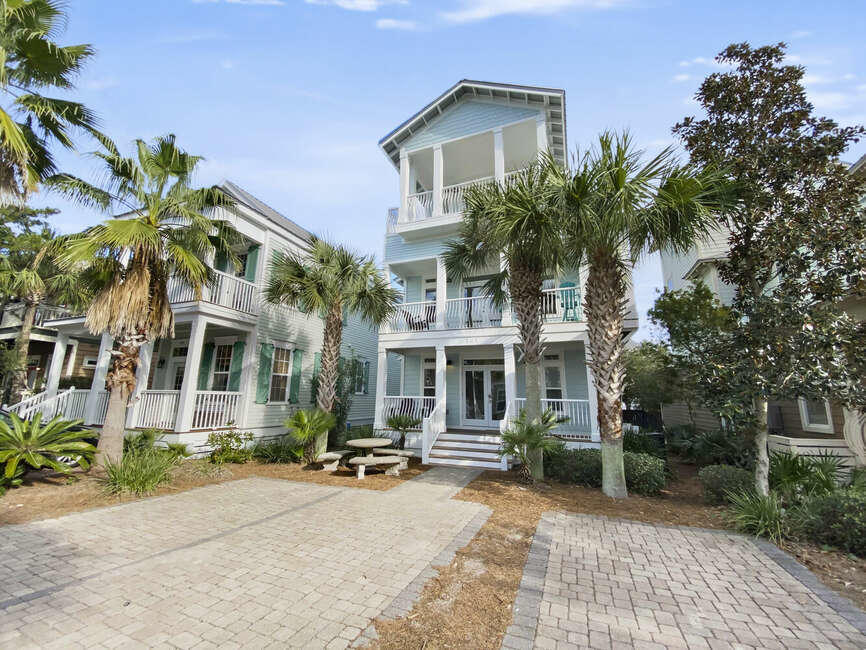 A lovely five bedroom/four bath beach house with two master suites, bunk room and top level sundeck with balconies on each level. This location is conveniently located with a 5 minute walk to restaurants, shopping and the pool. All dimensions are to be verified by buyer. Sold Furnished. This home has a great rental history.