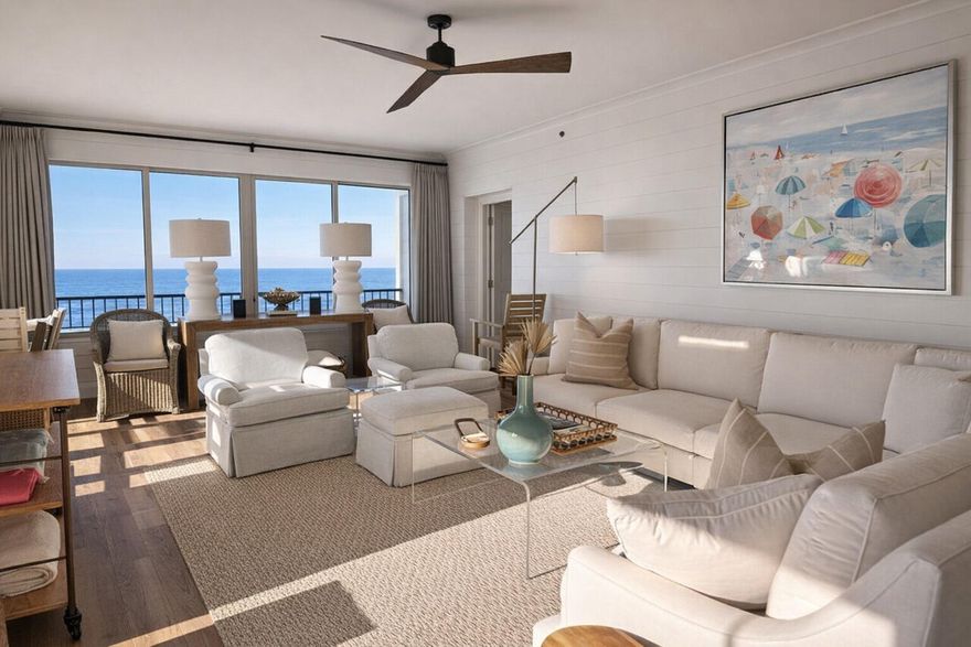 Entered for comp purposes. Newly remodeled  luxury gulf front condominium. 3 bedrooms plus bonus room located in SummerWinds. A  gated, non-rental community.