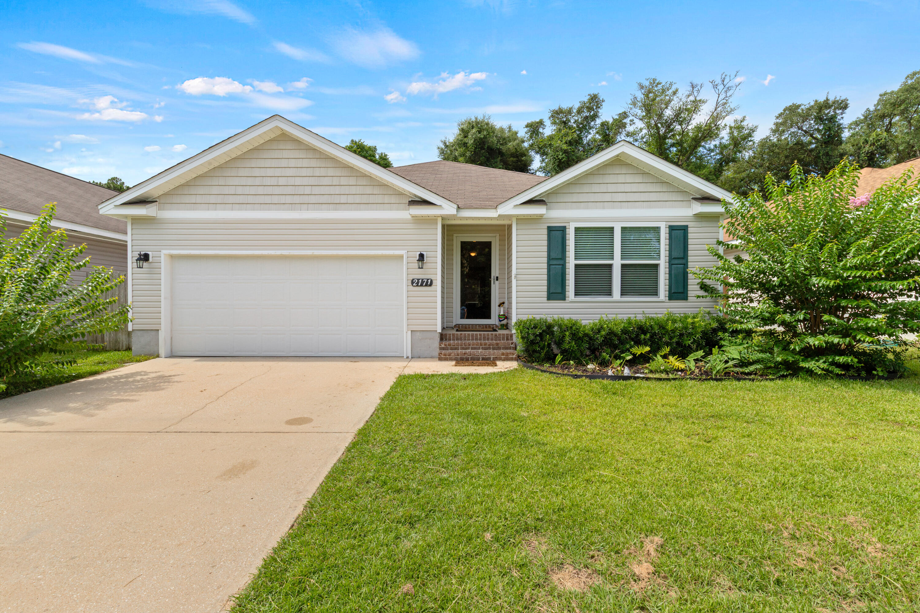 Welcome home to this 2015 build showcasing four bedrooms, 2 bathrooms and a split floor plan. Great curb appeal! Located near military bases and easy access to I-110. Walk in to a welcoming entryway that leads you past three bedrooms and a hall bath into the open area perfect for entertaining. Kitchen with island is connected to the dining room and family room. New LVP floors throughout the living area. Master bedroom and bath features a double vanity and large walk-in closet. Entertain the kids in the backyard enclosed with a privacy fence! Two car garage has newly installed drywall and shelving.