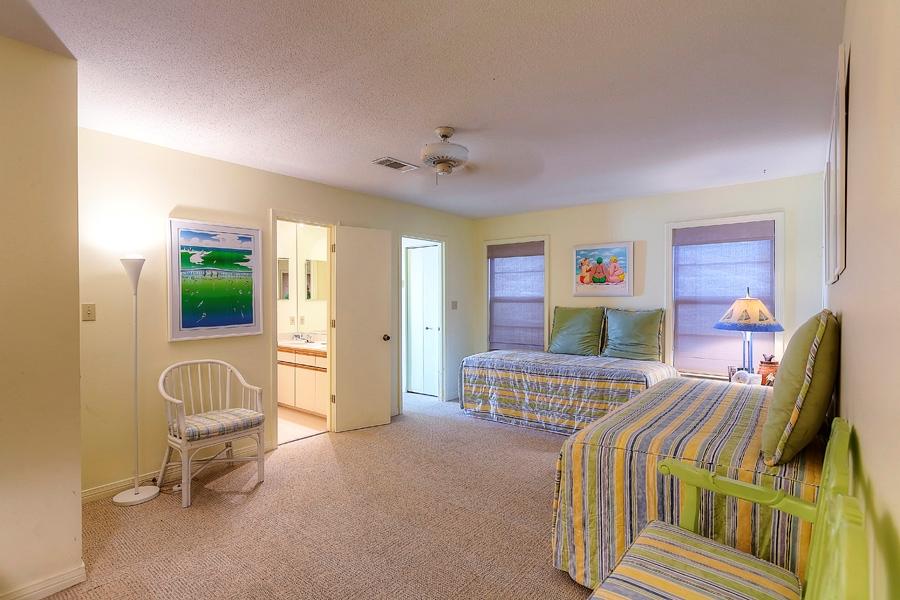 UNIQUELY DESIGNED GULF FRONT VILLA FEATURING 3 STORIES, AN OPEN FLOOR PLAN, WINDOWS GALORE, COVERED BALCONIES AND A WALK OFF PORCH DIRECTLY ON THE BEACH. BEAUTIFUL VIEWS CAN BE CAPTURED FROM ALMOST EVERY ROOM IN THIS RESIDENCE IT IS AN AWESOME SIGHT TO SEE. THE FIRST LEVEL OFFERS A MASTER BEDROOM WITH FULL BATH ALONG WITH A DEN THAT ALSO OFFERS ADDITIONAL SLEEPING AREAS AND ANOTHER FULL BATH. DIRECT BEACH ACCESS IS ACCESSIBLE FROM THIS LEVEL. THE SECOND LEVEL PROVIDES EXCEPTIONAL GULF VIEWS FROM THE LARGE LIVING & DINING AREAS AND FULL KITCHEN. A HALF BATH IS ALOS CONVENIENTLY LOCATED ON THIS LEVEL. ALSO, THE BEACH CAN BE ACCESSED VIA THE BALCONY FROM THIS LEVEL AS WELL.