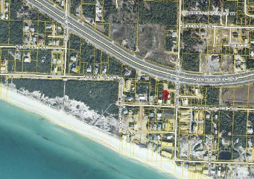GREAT BUY ON GULF VIEW LOT LOCATED ON THE BEACH SIDE OF HWY 98 IN INLET BEACH. THIS HIGH & DRY LOT WILL OFFER INCREDIBLE WESTERLY GULF VIEWS FROM THE 2ND AND 3RD FLOORS OF YOUR BEACH HOME. THE INLET BEACH REGIONAL PARK, WITH IT'S PRISTINE BEACHES, IS AN INCREDIBLE PLACE TO SPEND THE DAY WITH YOUR FAMILY.THIS SPECIAL PARK IS A HIDDEN GEM THAT OFFERS AMPLE PARKING, PUBLIC RESTROOMS & 1419+- FEET OF BEACHES ON THE GULF OF MEXICO AND IS ONLY 1/10 OF A MILE AWAY. THERE IS ALSO BEACH ACCESS STRAIGHT DOWN WALTON LAKESHORE DR. APPROX 1/10 MILE. LOT HAS A LARGE BUILDING FOOTPRINT, WATER & SEWER TAPS PAID AND NO HOA FEES OR BUILD OUT TIME. EASY ACCESS TO HWY 98 FOR VISITING THE UNIQUE SCENIC 30-A AREA, OR CATCHING THE ATTRACTIONS IN DESTIN OR PANAMA CITY BEACH. BUYER TO VERIFY LOT DIMENSIONS.