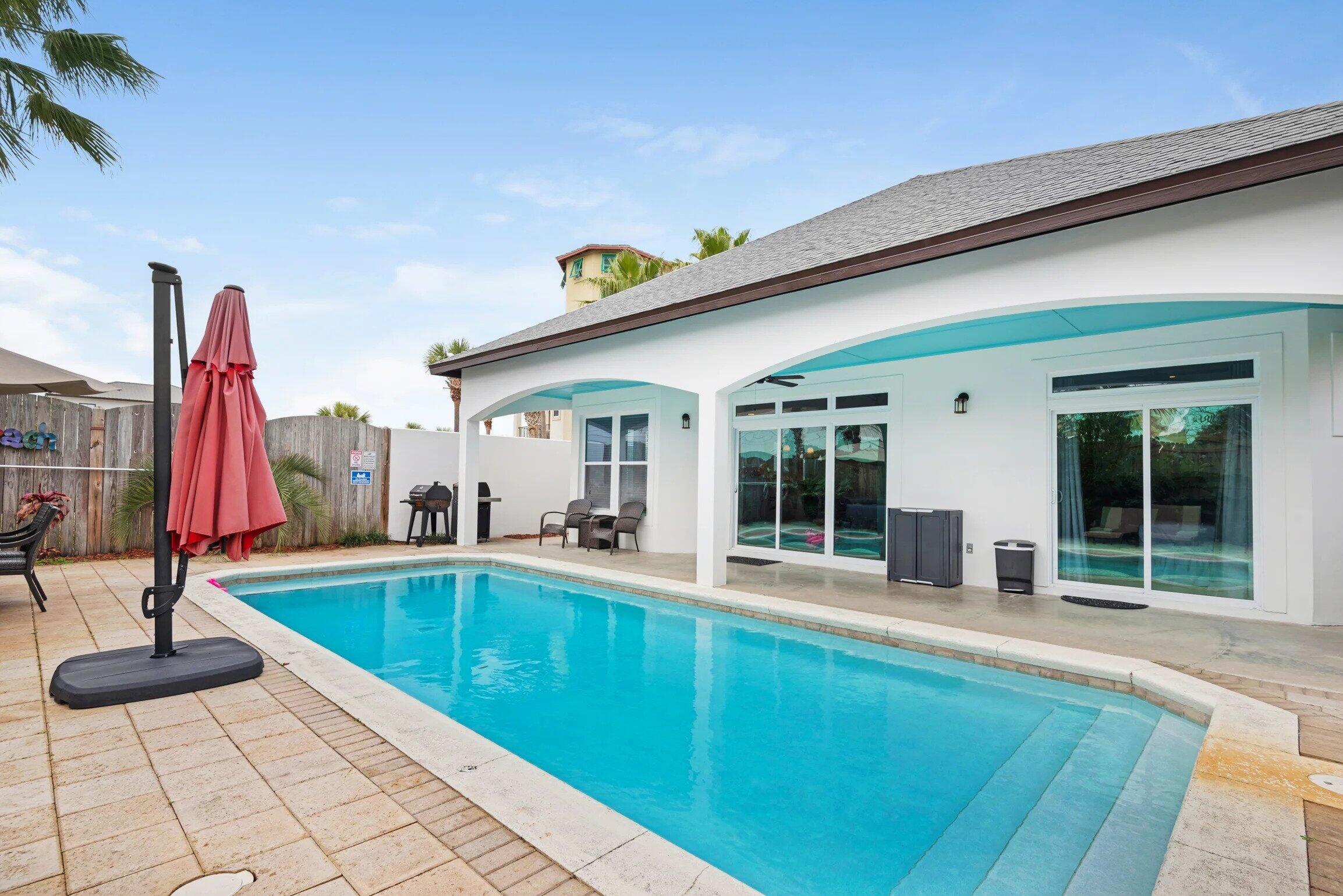 $30K towards BUYER'S closing costs! Private Beach + Private Heated Pool! This spacious and stunning Miramar Beach House features both modern amenities and architectural character in a fantastic beach community. Located within the renowned Frangista Beach - Only a few blocks from your private and deeded beach access. This private and gated tropical oasis is one your friends, family and vacationing guests will NEVER want to leave. This 6 bedroom, 3 bathroom beach retreat is a short term rental machine! The large and heated private pool area is the perfect location for ALL your outdoor events. Frangista Beach is centrally located near both Sandestin and Destin's world class golfing, fishing, boating, shopping, the Silver Sands Outlet, dining, and entertainment.