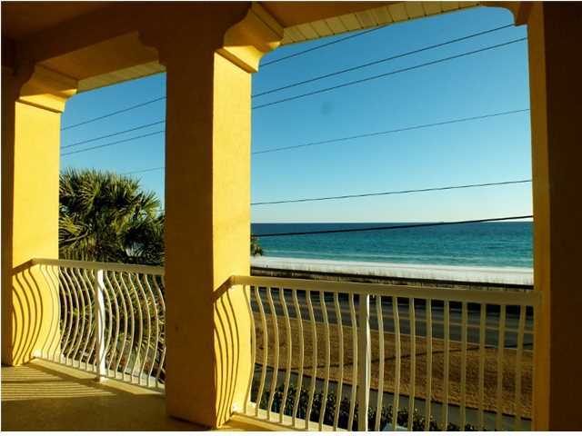 This spacious four bedroom, four and a half bath home overlooks approximately 500 feet of PRIVATE BEACH and offers UNOBSTRUCTED VIEWS of the white sands and sparkling waters of the Gulf. Gated access to the private beach is literally only a few steps away. ELECTRIC STORM SHUTTERS all across the beach side of the home come down with the flick of a switch - A huge plus! Offering price includes all window treatments and nearly all of the furnishings. New A/C units in 2013. If Gulf views and proximity to the beach are your priorities, you will be hard put to find a better buy in a home with this square footage. But a picture is worth a thousand words, so please see the visual tour. Better yet, schedule a private showing! This lovingly cared for and well maintained home has always served as