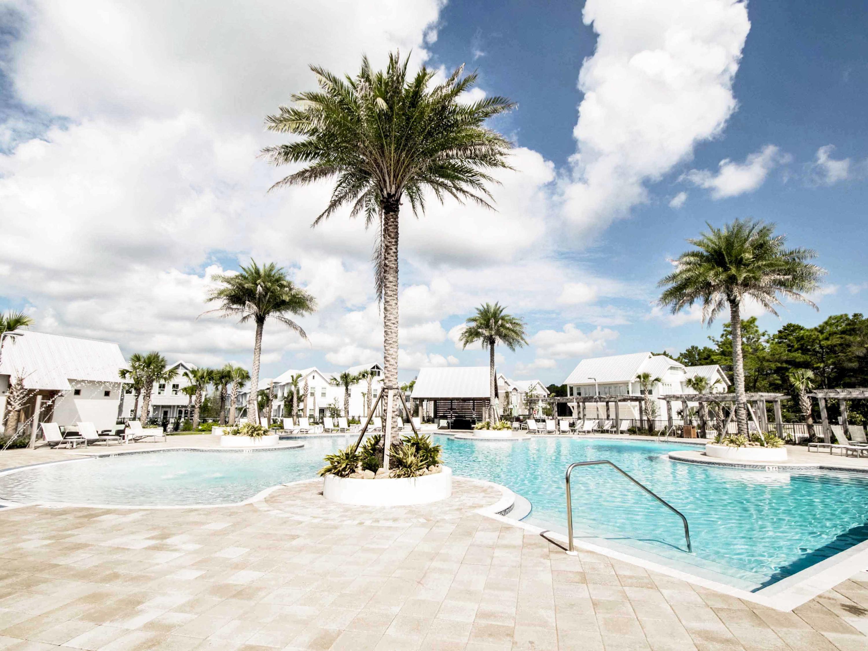 Welcome to the wonderful village of Prominence featuring the HUB, a popular enclave of restaurants, shops, entertainment, and more! This beautifully decorated town home is being offered fully furnished. Never rented and meticulously maintained, this unit is perfect for a weekend getaway or full time residence. Features of this two bedroom/ two bath beach retreat include wood floors and tile throughout (no carpet), granite counters, stainless appliances, and more! In addition to the HUB, residents enjoy resort style pools with grill area, fitness room, beach shuttle, and the nearby beach at Deer Lake State Park. Prominence is conveniently located approximately half way between Rosemary Beach and Seaside. Live the 30a life!