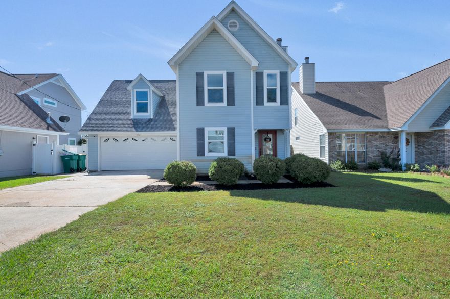 Walkthrough this well kept pool home 3 miles from Hurlburt Field, featuring no popcorn ceilings, newer paint, newer hardware, all bathrooms completely renovated (marble flooring in half bath & porcelain in Master), custom shelving in upstairs bedroom added, newer Trex pool deck, new pool safety fence, resurfaced pool (2016), bamboo flooring, hurricane windows and doors rated for 150 mph wind, newer AC(2018) with smart panel, security camera doorbell, wood burning fireplace, full home water softener & reverse osmosis water system, recessed lighting added throughout (smart lighting downstairs), USB outlets, custom kitchen cabinets, granite countertops, and stainless steel appliances which include a double oven, and oversized garage.