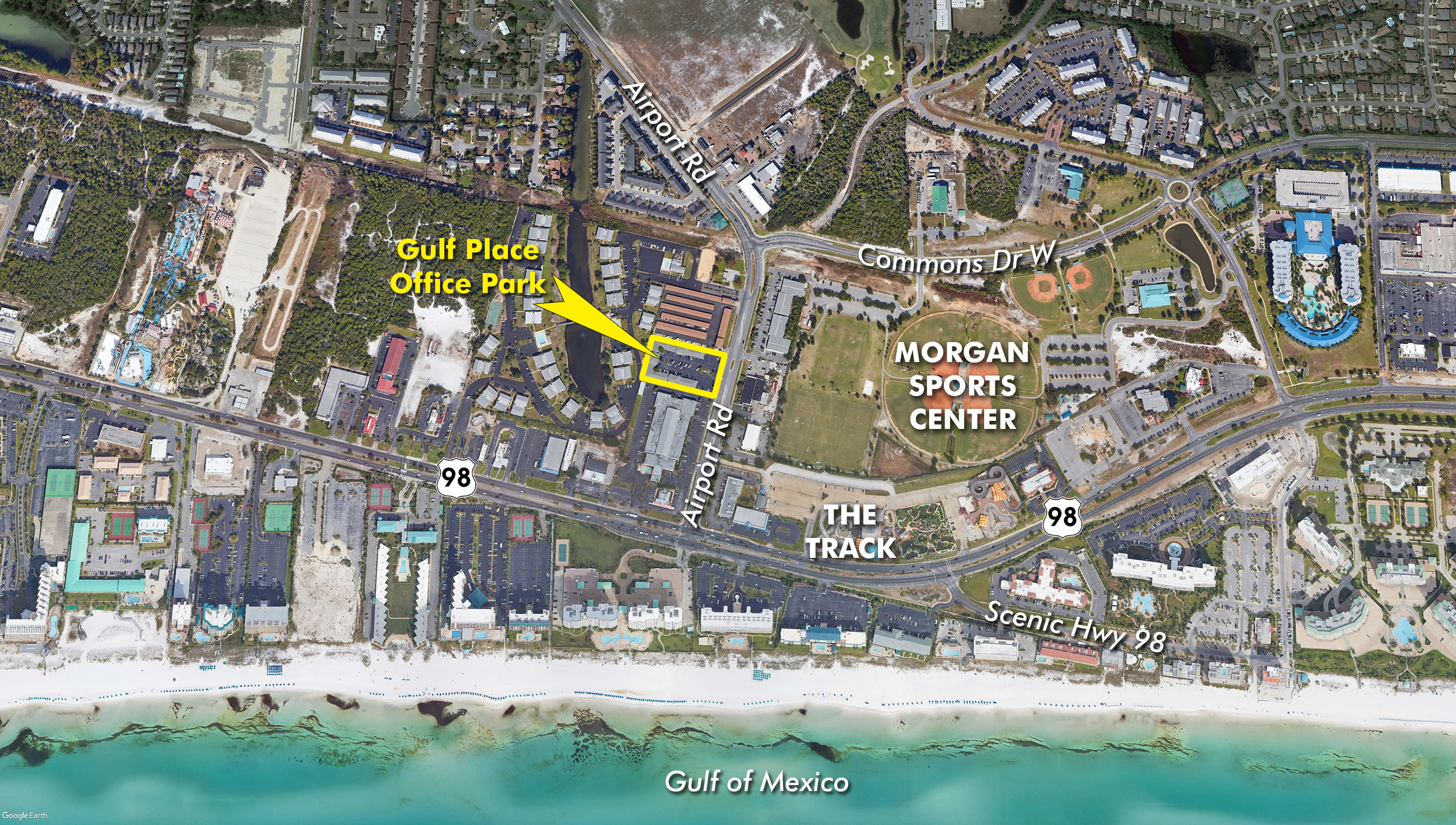 Exceptional value for THREE CONTIGUOUS, ground floor, office condominiums located in the heart of Destin, Florida!