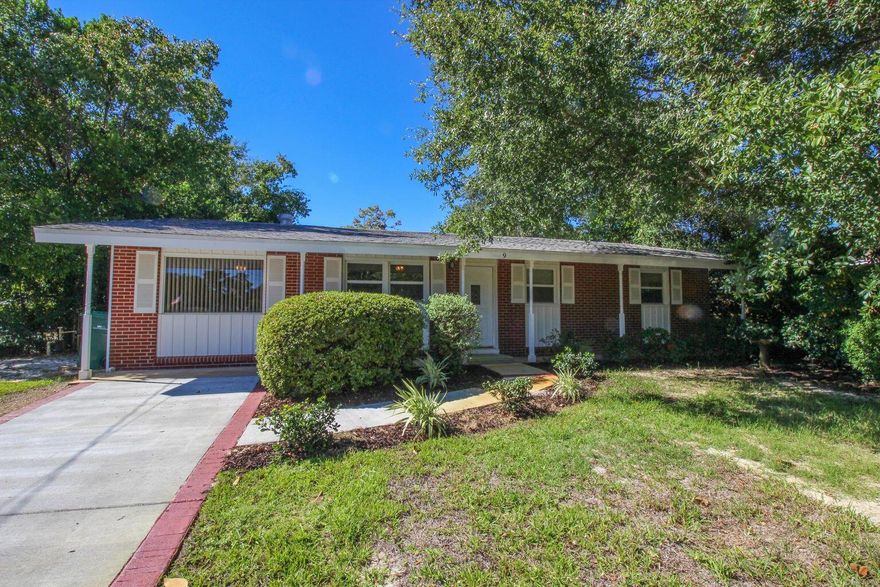 NEW ROOF! $ , ***up to $7,500 towards your closing costs with acceptable offer!!!! 
 Termite Bond!  HUGE Bonus room! Could be converted to 5 bedrooms easily. Great Family home Located right next to the Awesome Hurlburt Field Air Force base. This home has been up dated throughout the years and features some newer kitchen cabinets and counter tops, A/C system, Bath showers and vanities. this home features 2 bonus rooms and is a must see. Huge screened in porch. 3 bed 2 full bath. Great family neighborhood located just feet from a community park includes basketball court, and community garden .  
 photos are from when the buyer purchased the home. Buyer to verify all information and dimensions.