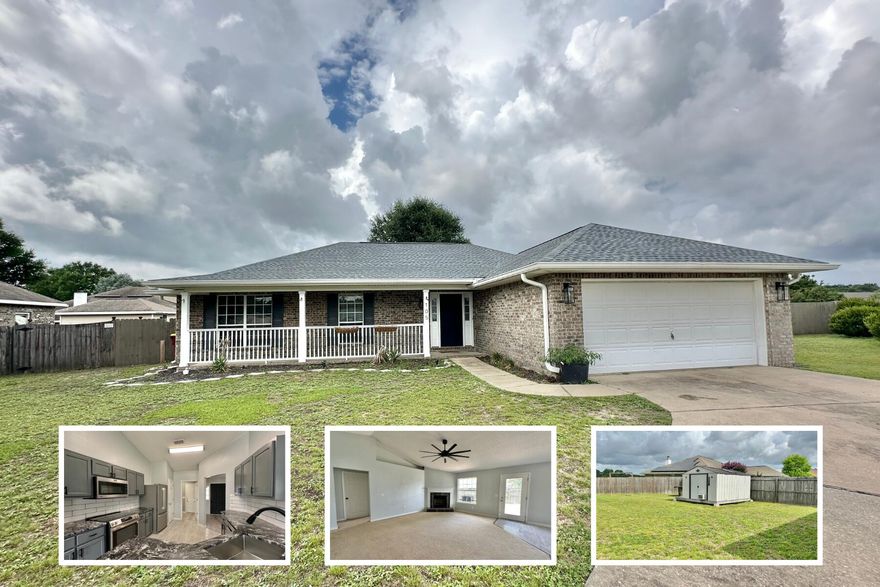 Spacious 3 Bed / 2 Bath | 1,815 Sq Ft | Solar Savings + Huge Backyard!Half off first month's rent! Beautiful and energy-efficient 3 bed, 2 bath home with 1,815 sq ft of living space. This single-story property features AS IS solar panels that significantly reduce monthly electricity bills - averaging $25-$60 per month depending on usage. The home includes spacious bedrooms, a formal dining room off the living area, and stainless-steel appliances throughout the kitchen.Additional features include a dedicated laundry room, a two-car garage, and an extended driveway with ample parking. Enjoy a large backyard with a tall privacy fence--perfect for outdoor activities. Incoming updates will make this home move-in ready. Updates include fresh paint in several areas, new weather stripping on the back door, freshly cleaned carpets, new window screens, new smoke detectors, and a full deep clean throughout the property.

Conveniently located near local restaurants, Walmart, and morewith quick access to major highways, making commutes to Eglin Air Force Base quicker and easier.

NO smoking. Pets allowed per homeowner approval. Minimum 600 FICO credit score required in addition to meeting applicant rental criteria.

All applicants are required to complete an application on PetScreening.com regardless of if they own a pet or not. Applicants with an ESA are also required to complete the application.

** Fees Required once an application is approved include, but may not be limited to: Security Deposit, Non-Refundable Fees (cleaning and rekey), $20 Certified Mail Fee, and Pet Fees (when applicable). ***