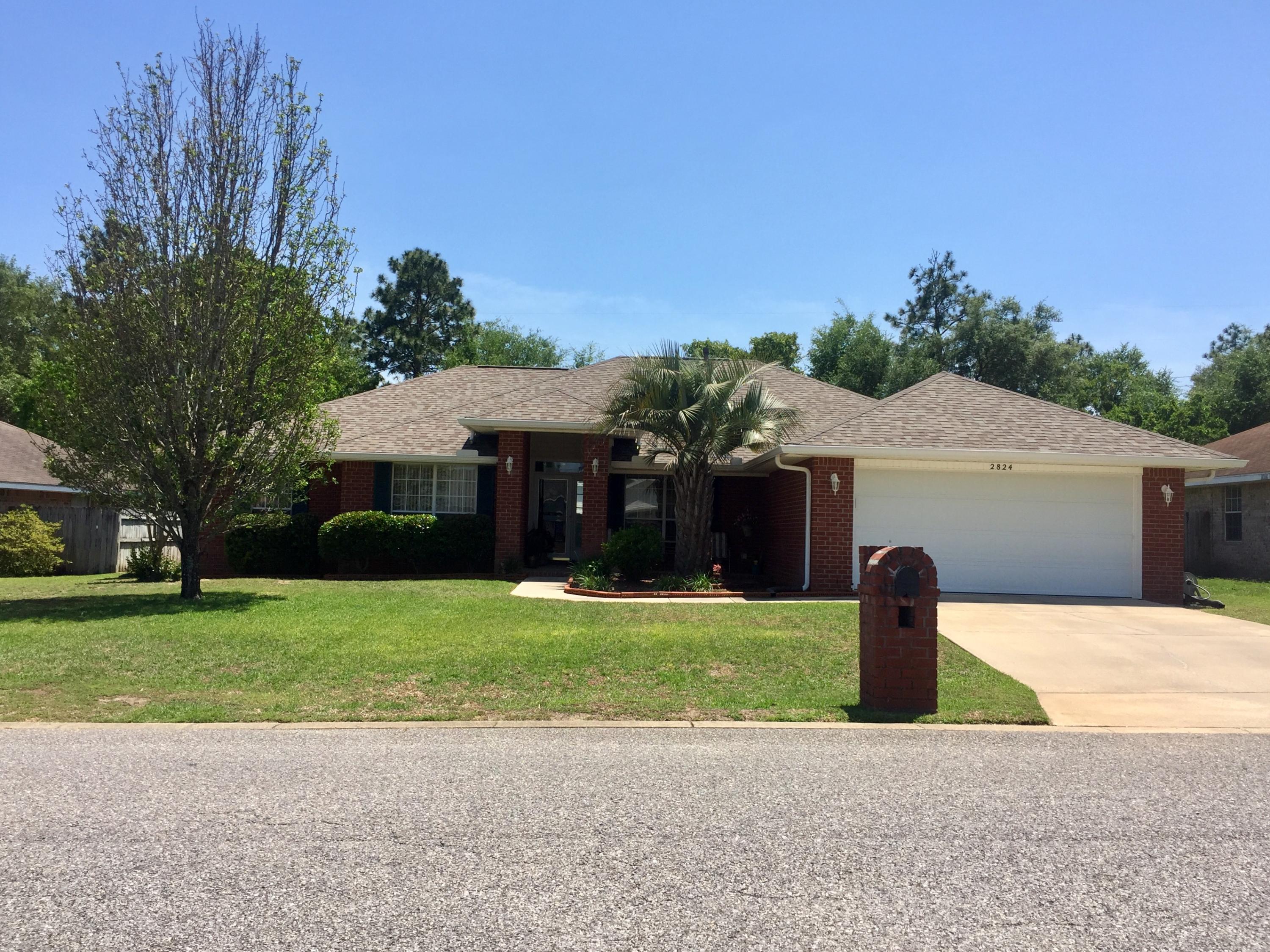 Meticulously maintained 1 owner home, south of I-10 with New Duration Roof with transferable lifetime warranty, Upgraded Trane AC, irrigation system, and a large Flat fenced backyard! This move in ready home features 4 bedrooms PLUS an office/den/playroom with lovely french doors. Great split bedroom floor plan with vaulted ceiling, formal dining room, eat in kitchen with a bay window breakfast area and pantry, huge laundry room, a spacious master suite with updated master bath, double vanities and double walk in closets! This home features a generator with a separate panel transfer switch for added convenience during storms. This wonderful home is close to everything and an easy commute to the area military bases. This home has it all and is priced to sell! Better act fast!