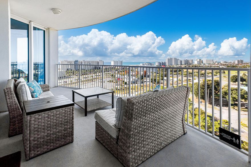 Imagine waking up every morning to sweeping, panoramic views of the Gulf and the dazzling Destin skyline. This 11th-floor gem offers with over 1100 sqft  ,two bedroom two full baths. Turn key. Picture yourself lounging on the spacious balcony, sipping your morning coffee as boats glide across the emerald waters or unwinding with a private sunset.The thoughtfully designed space is fully furnished and brimming with upscale touches--recessed lighting, stainless steel appliances and serene coastal decor that perfectly complements the beachside vibe. And with all utilities, including electricity, covered by the HOA dues, you can focus on what matters most: living in the moment. Step outside, and you'll find resort-style amenities that feel like an endless vacation. Dive into the stunning 11,000 sq. ft. lagoon pool, relax in the heated pool. Stay active with tennis, pickleball, basketball, or a workout at the state-of-the-art fitness center. When it's time to kick back, grab a drink at the tiki bar, savor a meal at the onsite restaurant, or grab a coffee to fuel another day of adventure. Seasonal beach shuttles make it effortless to reach the sugar-white sands or explore Destin's vibrant HarborWalk Village for shopping, dining, and entertainment.
With every detail designed to deliver relaxation and luxury, this condo invites you to embrace the best of the beachside lifestylewhether it's your personal sanctuary, a vacation retreat, or a high-performing rental property. The only thing missing is you.