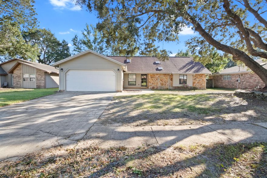 Looking for a move-in ready home? This fantastic residence is situated on a cul-de-sac 2.6 miles from Hurlburt Field back gate. Roof and AC were replaced in 2013 and hot water heater in 2011. This 4 bedroom 2 bath home features a nice sized living room with vaulted ceilings and a wood burning fireplace. The 4th bedroom is upstairs and could be used for a man cave or playroom. The backyard has an open deck and a LARGE shed that is 8 x 12 with a loft. (2014 paid $2800) This home has been freshly painted and carpets cleaned. This is a must see for 1st time home buyers!