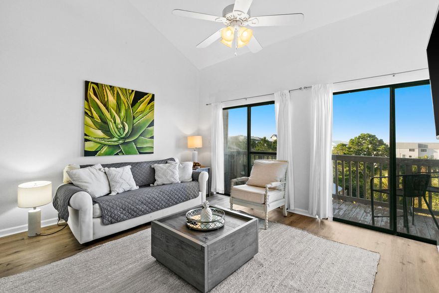 Positioned in Seagrove Beach, this adorable renovated unit is the perfect place for quiet relaxation.  Enjoy the GULF VIEWS from the balcony while watching your children play at the pool.  Just a short walk to the sugar white sand beaches of 30a.  This units has been a exceptional rental with rental history of $56k.