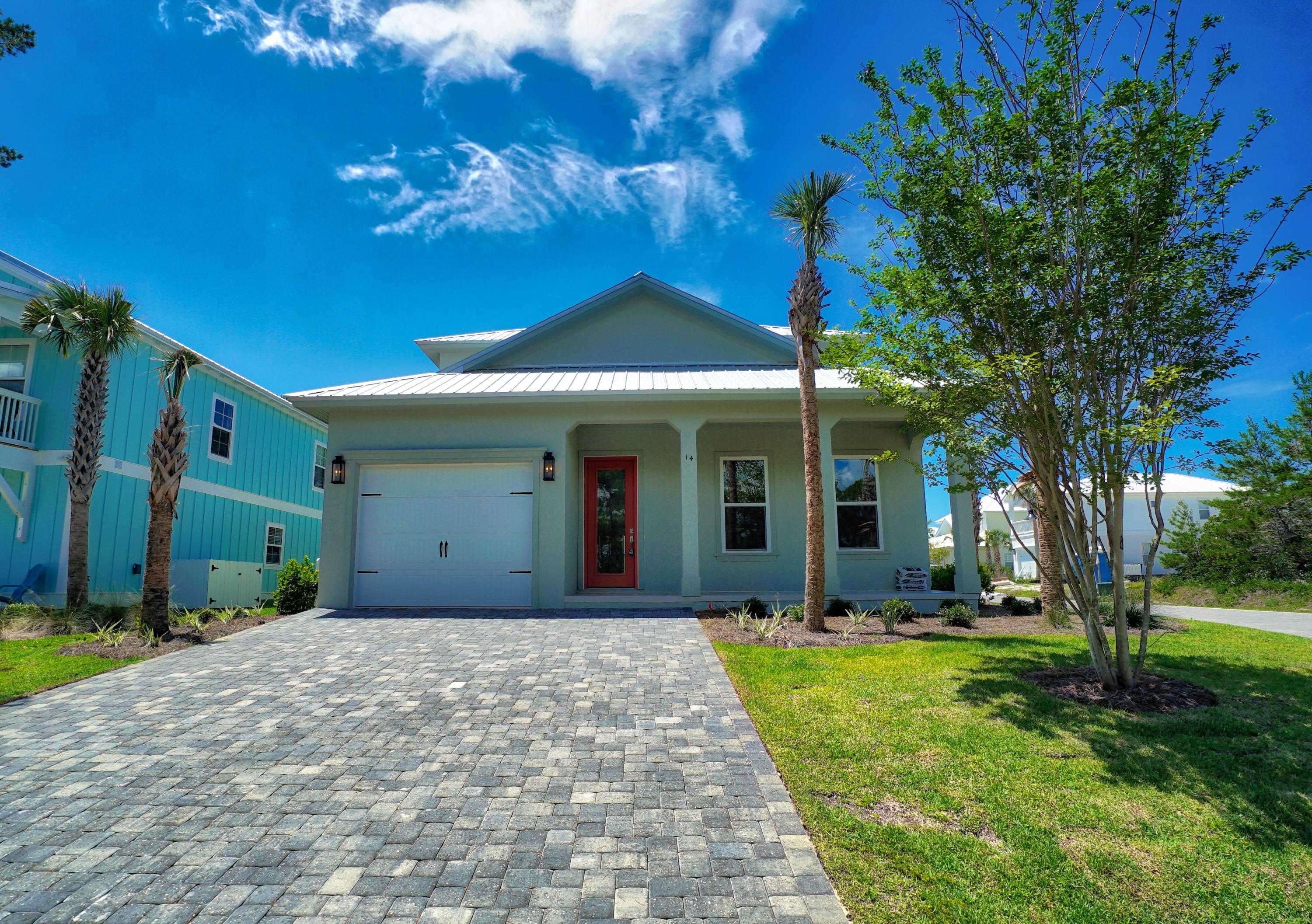 New 4 bedroom home over 2,600 sq ft. in secure gated subdivision that is walking distance to the gulf. Home is newly completed. The beautiful community pool, clubhouse, and cobblestone roads make this a truly charming neighborhood.