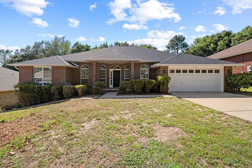 Welcome to this beautifully remodeled 4-bedroom, 3-bathroom home nestled in the highly desirable Fox Valley community of South Crestview. From its inviting curb appeal to the stylishly updated interiors, this home offers a perfect blend of comfort and modern living.The spacious living room boasts vaulted ceilings, a sleek new ceiling fan, and a cozy fireplace,  ideal for relaxing evenings or entertaining guests. Luxury vinyl plank flooring flows throughout the main living areas, adding both warmth and elegance. French doors from the expansive Florida room (second living area) open to a large back deck overlooking a privacy-fenced yard, featuring well-maintained landscaping that enhances the outdoor ambiance, perfect for gatherings, grilling, or unwinding under the stars.

The fully remodeled kitchen features sleek countertops, ample cabinetry, and a formal dining area that creates the perfect space for meals and entertaining.

All three bathrooms have been completely remodeled, showcasing modern fixtures and finishes for a fresh, updated look. The generous primary suite impresses with tray ceilings, two walk-in closets, and a luxurious en suite bathroom complete with a tiled walk-in shower, separate soaking tub, and double vanity. One guest bedroom offers convenient access to a Jack-and-Jill full bath adjoining the Florida room, while the remaining two bedrooms share an additional fully remodeled guest bathroom. Bright natural light fills every room, enhancing the welcoming atmosphere.

Fox Valley is a sought-after neighborhood that offers a community playground and is conveniently located near schools, shopping, dining, Duke Field, Eglin AFB, and other local attractions.

Additional amenities include a 2-car garage, modern updates throughout, and a refreshed, move-in-ready feel.