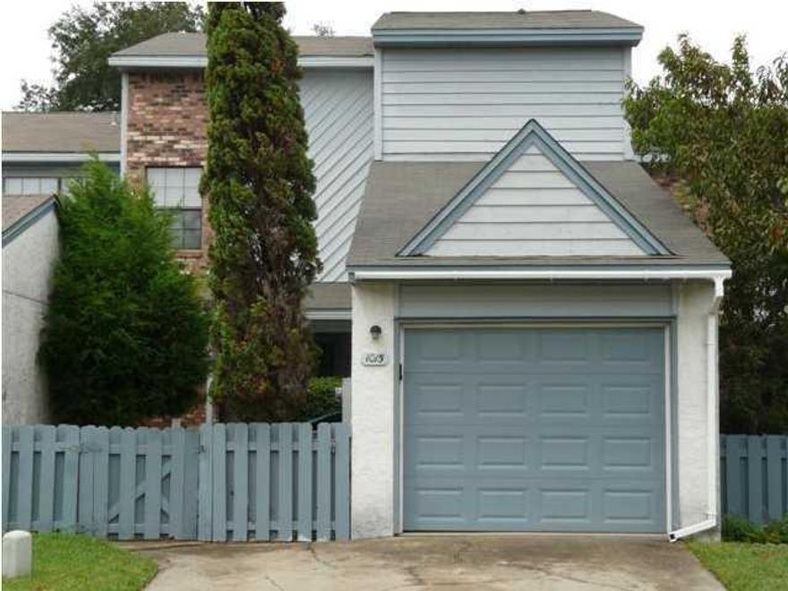 Short Sale. Gorgeous home with perfect front and back yard and community pool. Monthly fee includes pool maintenance, yard maintenance(outside your own fenced area) and exterior building maintenance. Home has Stainless steel appliances. Brick Fireplace with raised hearth. Wonderful large windows overlooking back covered porch/yard and fenced front yard. This home has a nice laundry room and garage !! The entire complex is well cared for and a pleasure to come home to. Do not miss seeing this wonderful home!