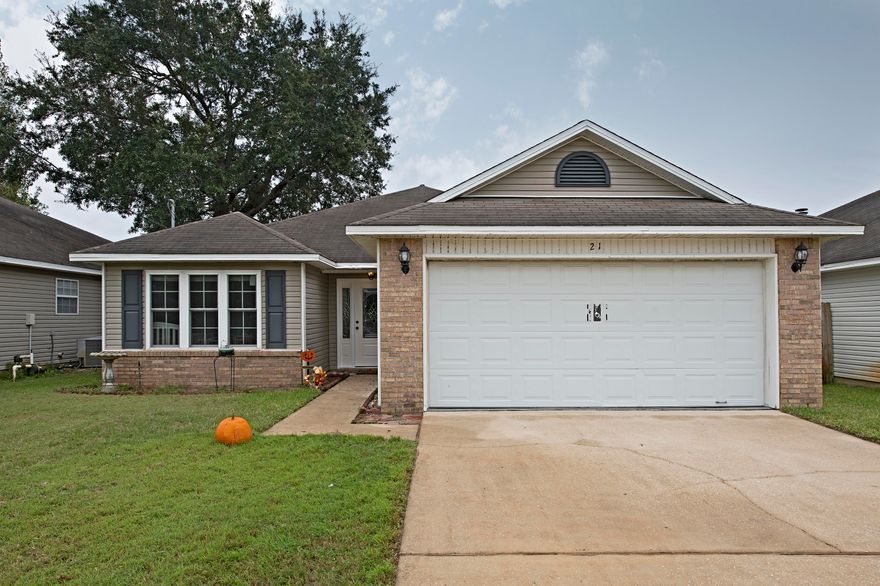 Energy efficient 3 bed/ 2 bath home just minutes from Hurlburt Field. As you open the elegant glass front door you'll notice the open floor plan. The living area, with wood burning fire place, leads to the large kitchen. The kitchen boasts 3 cm granite counter tops, breakfast bar, extra deep basin sink, Delta easy touch faucet, stainless steel appliances, and solid wood cabinet doors which offer plenty of cabinet space. This energy efficient home has Low E double pane windows that open from the top or bottom, WiFi thermostat, ceiling fans in every room, and recently installed A/C. The A/C ducts have been recently cleaned and equipped with allergen and bacteria eliminating UV light. Enjoy morning coffee on your covered patio or open deck. Perfectly located between Pensacola and Destin.