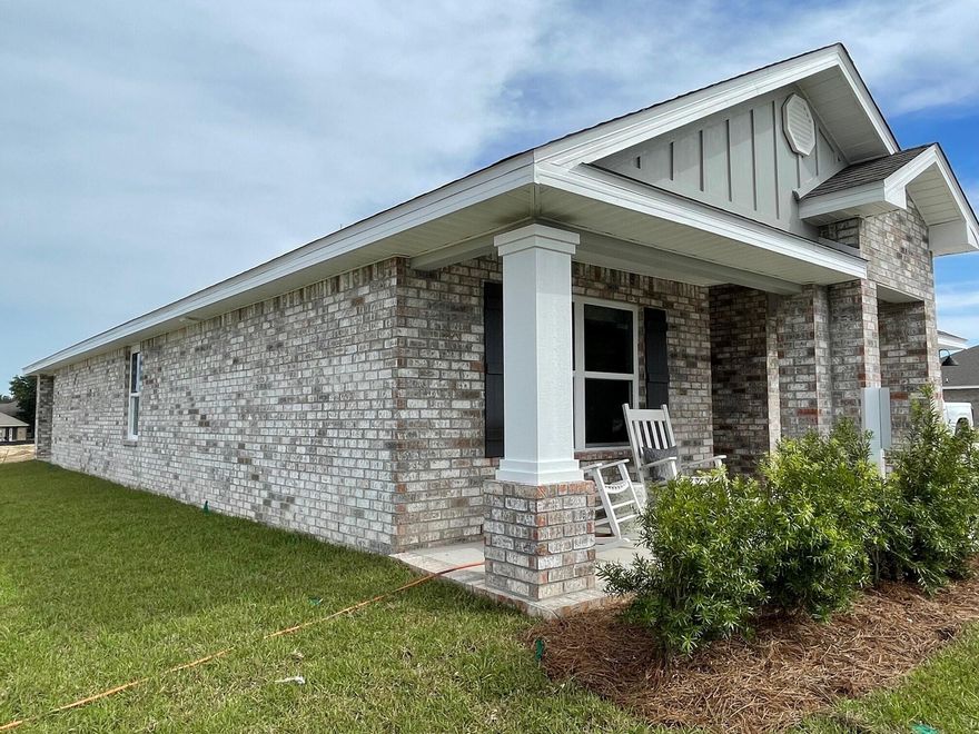 ALL BRICK CONSTRUCTION in HERITAGE PLANTATION.  This community offers underground utilities in a more rural, natural, wooded setting with LARGER homesites. The Cali floorplan is one of our most popular designs featuring 4 bedrooms, 2 baths, covered back patio & 2 car garage. Beautiful kitchen features a lg. island bar for extra seating, stainless appliances, smooth top range, built-in microwave, quiet dishwasher & a desirable open design perfect for entertaining & comfortable everyday living. Beautiful wood look flooring throughout & PLUSH carpet in the bedrooms. The Smart Home 'Connect' System includes the video camera doorbell/keyless entry & more. Bedroom-1 & the adjoining bath feature a nice walk-in closet, double sink vanity & a lg. 5' shower. NEW stylish homes with great amenities