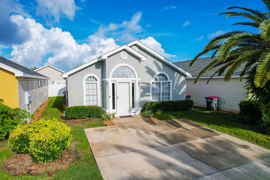 Beautifully Renovated 3 bedroom 2 bath home in Palm Cove. New paint, vinyl floors, Great for investment, second home, or just looking for a great place to live. Affordable living in a gated community in the center of Panama City Beach. Close to shopping, beaches and entertainment. HOA fees cover grounds keeping, trash disposal, security, and use of the two community swimming pools.