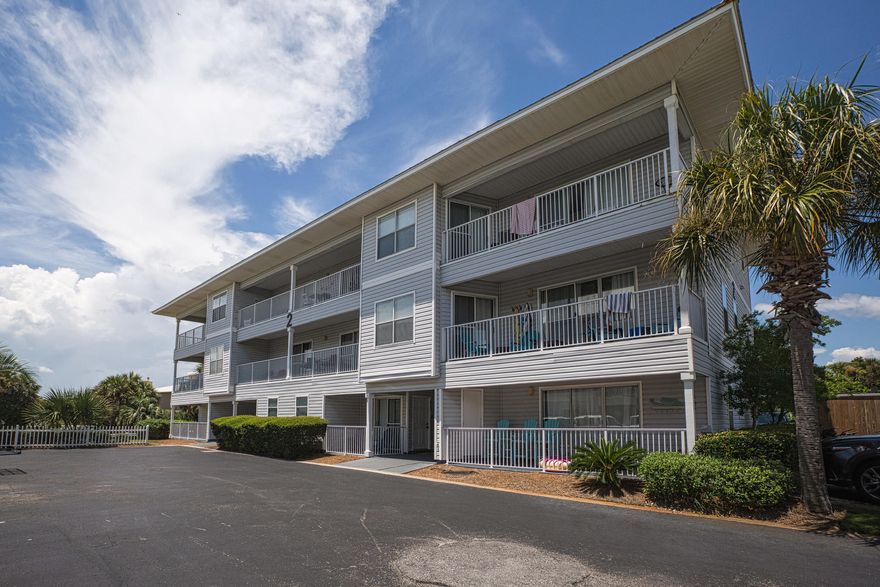 The 30A Beach Life has arrived and is under $300k! This gorgeous unit is a RENTAL MACHINE and sold Fully Furnished. Producing over $37,000 in rentals in 1 year! You're just a few steps to the beach, the 2 pools (1 heated) and is available to be purchased for only 10% down for qualified buyers. From the moment you step into the unit you'll notice the gorgeous luxury tile floors that stretch throughout the living room, dining area, kitchen and down the hallways. The unit has been furnished with gorgeous beach decor and is READY for your family, friends and guests. The unit is located on the first floor - easy in and out and NO stairs involved. Located very close to ALL that 30A has to offer -w hat more could you want? This unit is an EASY SHOW!