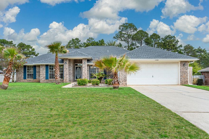 MOVE-IN READY home w/FENCED YARD in the heart of Navarre, only minutes away to the sugar white, sandy beaches on the Emerald Coast, and Hurlburt Field.  The home has been recently painted and it sits on a huge lot in Holley by the Sea -- only $515/year HOA FEES with many amenities & sound access. This spacious, open split floor plan home offers a formal dining, living room, and a great room with vaulted ceilings. TURN KEY HOME:   2023 NEW FLOORING, NEW ROOF in 2021; HVAC in 2017 and WATER HEATER in 2020.  Showings start March 31, 2023.  Call to schedule your personalized showing.