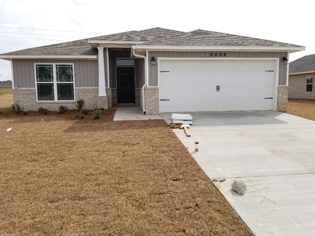 Home under construction estimated to close in APRIL. COLORS AND FEATURES MAY VARY FROM PHOTOS. Contact agent. Heather's Place features fully sodded yards, sidewalks, underground utilities, public water and sewer, convenient access to shopping and schools and only 8.5 miles to Navarre beach! Every home comes included with GRANITE COUNTER TOPS tops in the kitchen and bathrooms with under mount sinks, STAINLESS STEEL APPLIANCES in the kitchen, UPGRADED FLOORING in the common and wet areas and carpet in the bedrooms. Separate TILE SHOWER in the master bathroom (in most plans), covered back porches and much more. These homes are extremely energy efficient and all come included with our 1-year builder warranty. Take advantage of our $500 move in special with use of one of our preferred lenders!