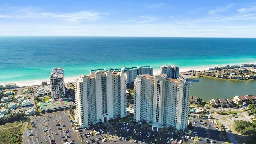This stunning , like new condo is in the heart of Miramar Beach ! Just a few minutes to Destin ,Scenic Hwy 30A, and within walking distance to the beautiful beaches of South Walton . Enjoy , golfing , tennis, an oversized gym, shopping , walking to area restaurants , biking on the scenic bike path , or just relaxing by one of the luxurious pools. This piece of paradise has a large master bedroom , like new kitchen, hallway bunks for the kids, and a new sleeper sofa in the living room area, a oversized covered balcony over looking the pool and the Gulf of Mexico, and even a outdoor storage area for your beach toys .The community is gated and offers deeded beach access to one the worlds most beautiful beaches .This unit won't last long and is a great rental investment !Buyer to verify info