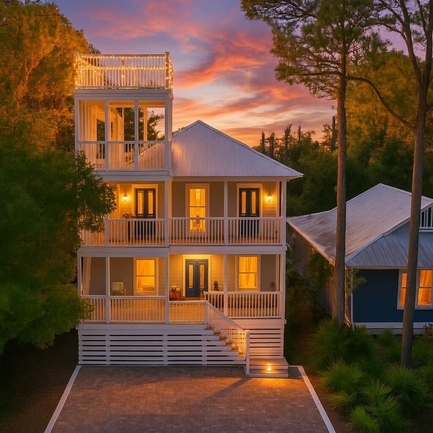 Savor the sublime seaside lifestyle in this beautifully upgraded and fully furnished 4-bedroom, 3-bath beach home--less than 1,000 feet to the Gulf and walking distance to Seaside. Situated on a double lot with no HOA, deeded beach access, and strong short-term rental potential, this turnkey property showcases brand-new designer furnishings, fresh interior paint, updated decks and exterior doors, new paver driveways, and a new A/C unit. Inside, high raised ceilings, rich oak floors, and expansive front and rear decks create a warm coastal feel. The kitchen features refinished cabinetry, stainless steel appliances, and all-new quartz countertops, while the baths offer updated vanities with quartz tops and a fresh, relaxing spa vibe. elevate each bathroom. High raised ceilings, rich oak floors, and expansive front and rear decks create a warm, coastal vibe. The top-level deck even offers a slight Gulf viewan exceptional bonus at this price. The spacious master suite opens to a private deck and features an oversized en-suite bath with a garden tub and separate shower. Additional highlights include an enclosed ground-level storage area, an oversized covered deck, and multiple outdoor living spaces. Situated in Gulf Shore Manor, where short-term rentals are allowed, this property offers excellent potential as both a primary residence and an investment. Just a short stroll to Seaside, dining, and beach access, this home captures the essence of 30A living. The spacious primary suite opens to a private deck and includes an oversized en-suite bath with a garden tub and separate shower. The top-level deck offers a slight Gulf viewan exceptional bonus at this price. Additional highlights include an enclosed ground-level storage area, an oversized covered deck, and multiple outdoor living spaces ideal for gathering with friends and family. Located in Gulf Shore Manor, where short-term rentals are allowed, this property works beautifully as a primary residence, second home, or income-producing investment. With new furnishings, thoughtful updates, and an easy walk to Seaside, dining, shopping, and the beach, this home captures the essence of 30A living.