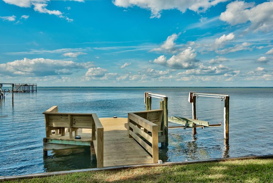 BAY-FRONT FULLY RENOVATED HOME WITHIN THE GATES OF SANDESTIN. Situated on the banks of the beautiful Choctawhatchee Bay. This home is immaculate and classy, wood look tile throughout, kitchen with granite & brand new stainless appliances, bay facing master with water front sitting area, 2nd bedroom was redesigned to include a private bath, living area has tongue & groove ceilings, fireplace and wet bar. The location is surreal,163 Cove sits directly on the Bay, and is one of only six homes with a private Dock with Boatlift. The views are amazing, with a panoramic from the Mid-Bay Bridge to the Village of Baytowne Wharf. Spend the day fishing or boating, then relax on the dock for a breathtaking sunset. Sandestin is THE area's destination Resort!