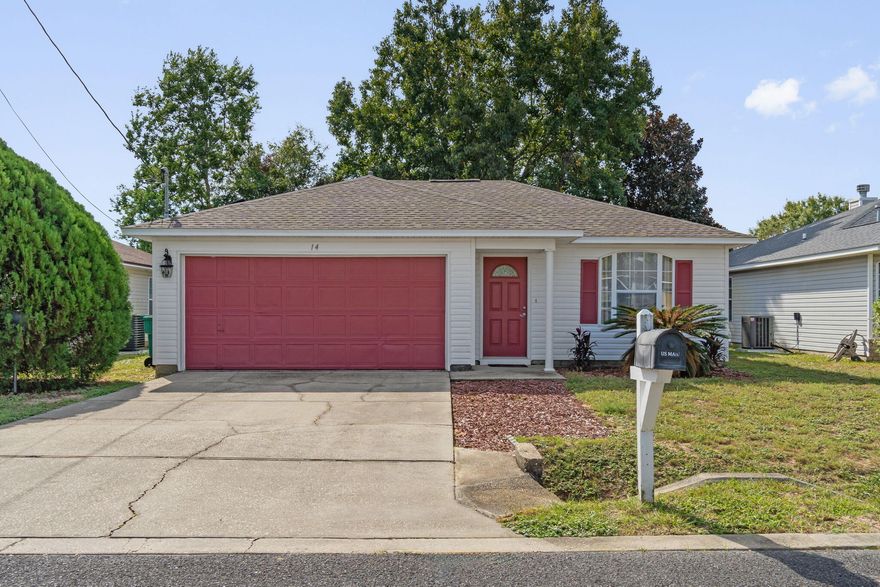 Cut the commute and appreciate being only 5 minutes to Hurlburt Field's front gate! Have peace of mind with a 2018 roof, 2018 HVAC, 2016 water heater, AND enjoy utility savings with fully paid off solar panels (an over $31,000 value)! The kitchen has been previously renovated with new cabinets, granite countertops, and brushed nickel hardware, fixtures, and lighting. There is a nice sized living room with laminate flooring which is open to the eat in kitchen area with french doors leading to the fully fenced in backyard. Back inside the master bedroom has two great sized closets with a bathroom featuring an extended double vanity space. The other two bedrooms are located down the same hallway with ample closet space and a shared updated guest bathroom with granite vanity. No HOA!