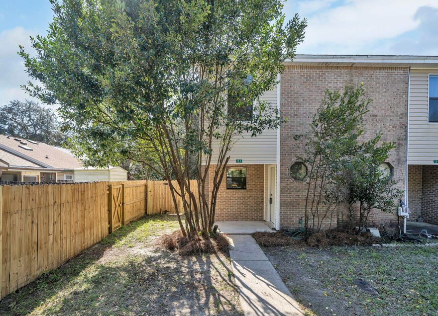 Newly Renovated Townhome in the Heart of Fort Walton Beach! No HOA! This home is minutes from Hurlburt Field, Ft. Walton Beach dining, beaches and entertainment. This 2 story townhouse offers an open living room and dining room area  with sliding glass door entry to the rear patio where you can enjoy the privately fenced in back yard. Luxury Vinyl Plank flooring line the main living area and stairs with new lighting fixutres throughout. The newly renovated kitchen includes newly painted cabinets, luxury granite counter tops, stainless steel appliances and a separate pantry. Adjacent to the living room you will find a spacious laundry room and to complete the downstairs a 1/2 bath. Upstairs you will find 2 large bedrooms with walk in closets and brand new plush carpet along with a full