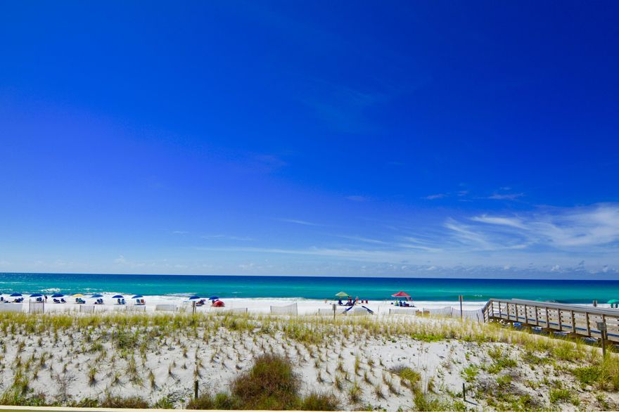 THIS IS NOT A GROUND FLOOR UNIT. LOOKING FOR A STRONG INVESTMENT PROPERTY? THIS IS IT...DIRECT VIEWS OF THE BEAUTIFUL EMERALD WATERS, TILE THROUGHOUT, GRANITE COUNTERTOPS, STAINLESS STEEL APPLIANCES, FLAT SCREENS , NEW HVAC IN JULY 2016, AND A GREAT RENTAL HISTORY! NO DETAIL HAS BEEN LEFT OUT...EVEN THE BUNKS ARE SUPPLIED WITH THEIR OWN FLAT SCREENS! BEAUTIFULLY FURNISHED AND READY FOR YOUR FAMILY TO ENJOY. An impressive rental history available upon request.