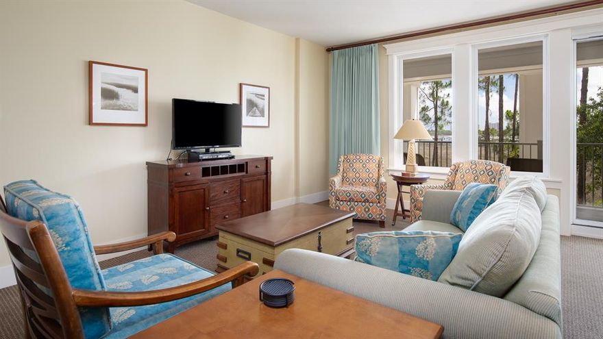 Sleeping ArrangementsOne Story Unit / Guest, Two Queen Beds; Master, King Bed; Living Area, Sleeper SofaExperience Your Vacation HavenLiterally enjoy it all when vacationing in this two-bedroom, three-bathroom condo which offers expansive views overlooking the Choctawhatchee Bay and Baytowne Marina all just steps from the electric and always happening, Village of Baytowne Wharf.From the property's very large porch, you're surrounded by lowland grasses of the bay offering the most in privacy and peacefulness. You can sit and look over the entire Baytowne Wharf marina taking in the sunset and while watching boats bring in their latest catch.Downstairs, a short walk will lead you to the heart of the Village of Baytowne Wharf, the hub of fun on the Sandestin Resort.