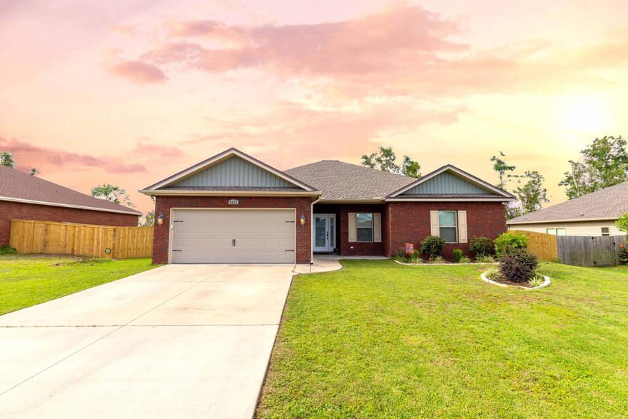**Price Improvement** Exceptional brick home in Dune Creek Crossings. This home features 4 bedrooms, 2.5 baths with screened in back patio and generously sized back yard with a privacy fence. The over-sized master has a private bathroom inclusive of a large soaker tub and separate shower. Large closets can be found in each of the 4 bedrooms providing ample storage space. There are hardwood floors in the primary living area and carpet in the bedrooms. The kitchen features all wood cabinets, granite counter tops and stainless appliances.This home received a brand new roof in 2019. Call to schedule a showing of this home, today!