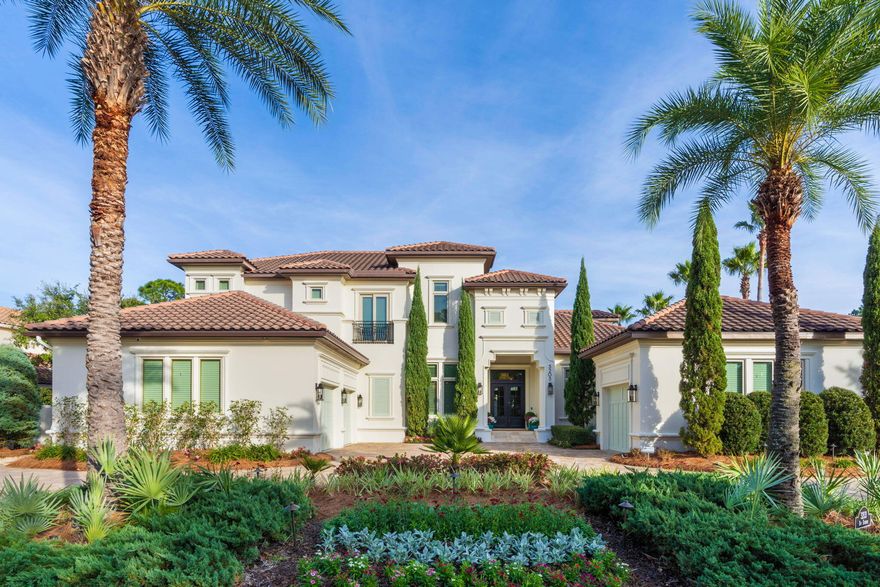 Stunning, one of a kind residence. Located within the private, double gated community of Burnt Pine in Sandestin.  As host to some of the most extravagant charitable events in the area, the owners of this beautiful estate home have equipped it with the latest automation, electronics, and technology available.  Providing the ultimate experience in comfort and convenience, this amazing opportunity exudes luxury both inside and out.  With 6 bedrooms, 5 1/2 baths, 3 car garage, wet bar, state of the art theatre, upstairs mini kitchen, outdoor summer kitchen, heated salt water pool, and outdoor fireplace, even the most discriminating buyer will be impressed.  Simply too many unique features to list, it's a must see! *** Seller Very Motivated to Sell will Consider a Trade ***