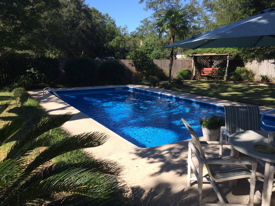 You'll enjoy living and relaxing in this gorgeous updated home with sparkling blue pool and beautifully landscaped yard. Home features new kitchen cabinets and granite countertops, new stainless steel appliances, and new light fixtures. Also, new porcelain tile in entry, kitchen/dining, and greatroom.Master Bath has new walk in shower.Owner has replaced all the windows in the home with mostly double hung tilt out windows and the roof was replaced in 2004. See list of all the improvements in documents.