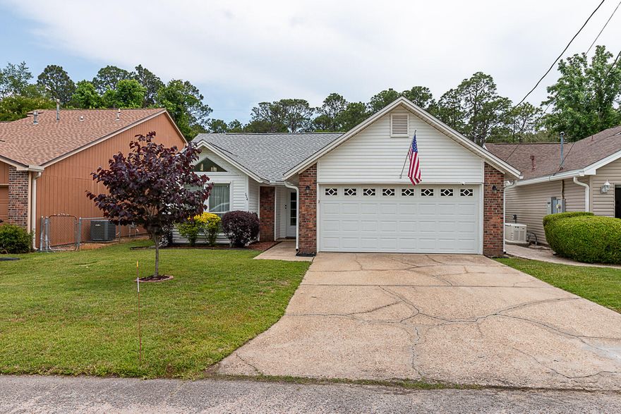 Beautiful well maintained home, in an awesome location. Close to Eglin AFB, Army 7th Group, AF Duke Field and Hurlburt Field. Short drive to the Beautiful beaches in FWB and Destin, shopping, restaurants and the Airport. Home has many perks, new Flooring(April 2025) Mohawk pure plus engineered wood, counter tops are Granite 2019, roof 2021, garage door opener 2024, fenced backyard, brick wood burning Fireplace, never had pets, bathroom counters and showers are cultured marble Seller has Hurricane storm panels-galvanized steel for each window to keep your family safe. Spacious treated wood deck for entertaining ,cookouts and relaxing after work. Refrigerator stays with home. Don't miss out come get this Gem to make Memories, You will not be sorry.Remember Location, Location and Location.