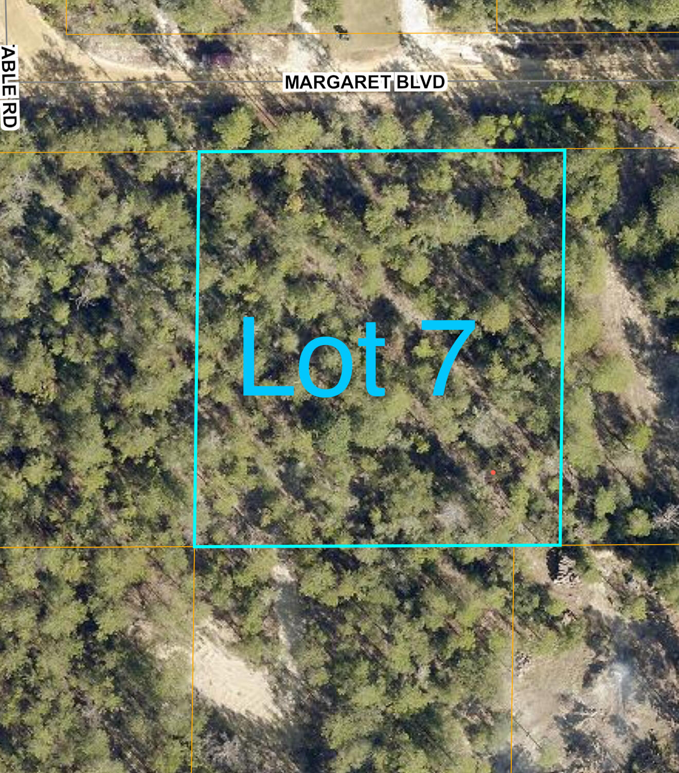 Nearly 1-acre wooded lot in Mossy Head. Lot 7 is ideal for a site built or manufactured home. Located on peaceful Margaret Blvd with electricity and public water available at the road. Enjoy privacy and nature while being just 15 minutes from local shopping and dining, and 30 to 45 minutes from surrounding cities. The adjacent 0.98-acre lot is also for sale purchase one or both for added space and opportunity. Great investment in a growing area