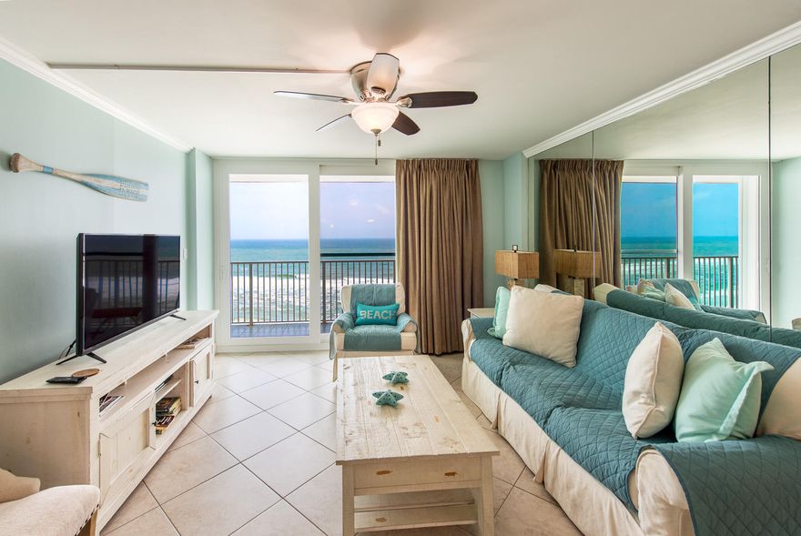 This spacious 2bedroom 2bath penthouse condo boasts incredible rental income history, grossing $70K+ in 2019! Unit 1205, a.k.a. ''Beachcrest Penthouse Oasis'' on VRBO, sits directly on the sugary white sand beaches of the Gulf of Mexico offering amazing unobstructed Gulf views. Being a top floor unit, this condo is extremely quiet, making it the perfect place for a peaceful getaway with gorgeous waterfront views. Through the private condo beach access, you can be on the beach within a minute of leaving your condo door! Located between Seaside and Rosemary Beach on 30A, you are 20 minutes from Destin and 20 minutes from Panama City Beach. After a fun day at the beach or pool you can relax in your newly renovated professionally decorated and designed condo.