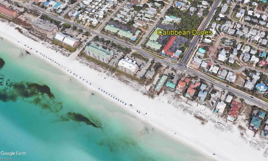 This lovely condo is your ticket to the fabulous beach lifestyle.  Beach access is across the street about a block away.  Stylish and updated interior including remodeled kitchen, bathroom, and flooring.   Stainless appliances , great attention to detail,  and enough room to sleep 6, thanks to the hallway bunks and the sleeper sofa. Make family memories and/or cash in $$$ on rentals.  Many fun attractions and restaurants in the area. Buyer to verify all info.