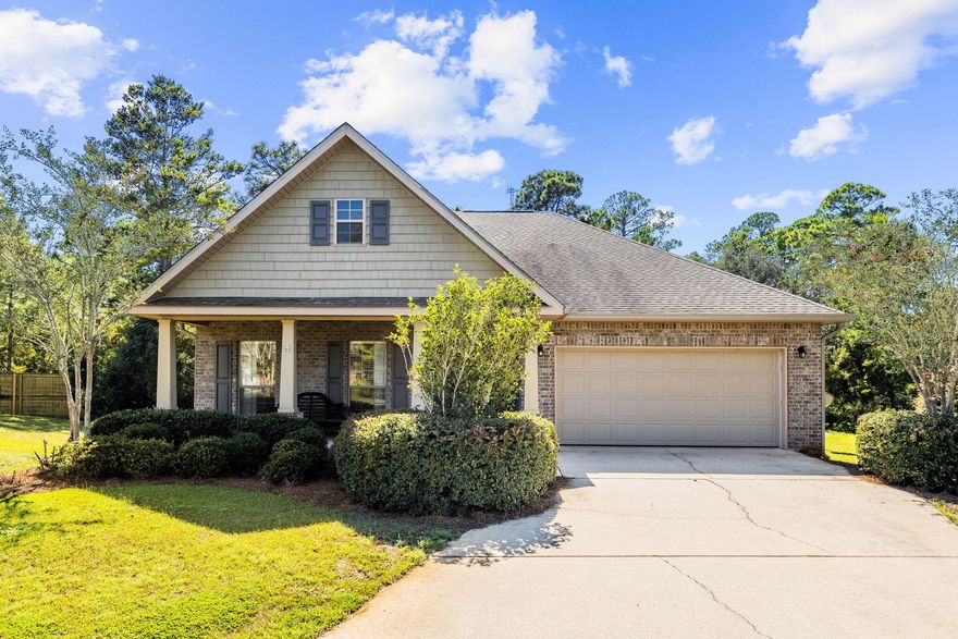 Enjoy the open feel of this highly sought after Bonaventure plan from D.R. Horton. You can watch sunsets from the screened or Southern styled porch while overlooking the oversized lot including a butterfly garden. A private owners suite is on the opposite side of the house from the split bedrooms. This is a must see home in Peach Creek.